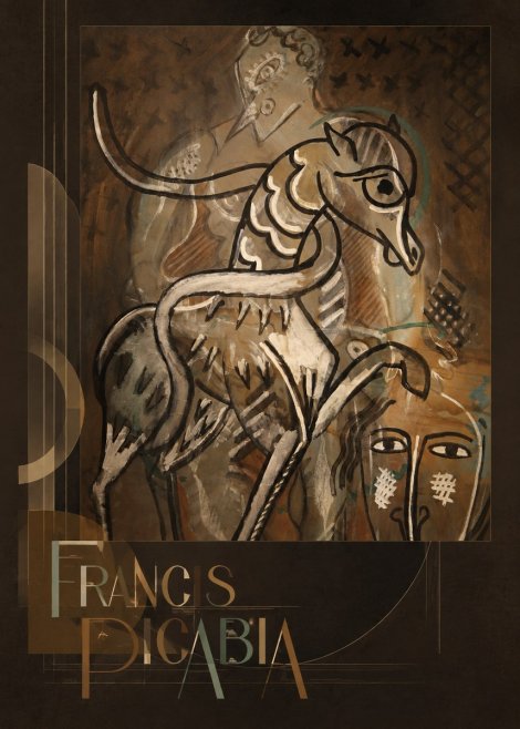 Francis Picabia Stylized Figures and Horse No3 - Poszter