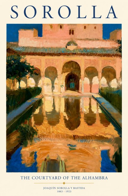 Sorolla The Courtyard of the Alhambra No1 - Poszter