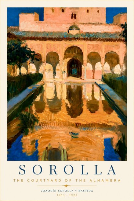 Sorolla The Courtyard of the Alhambra No5 - Poszter