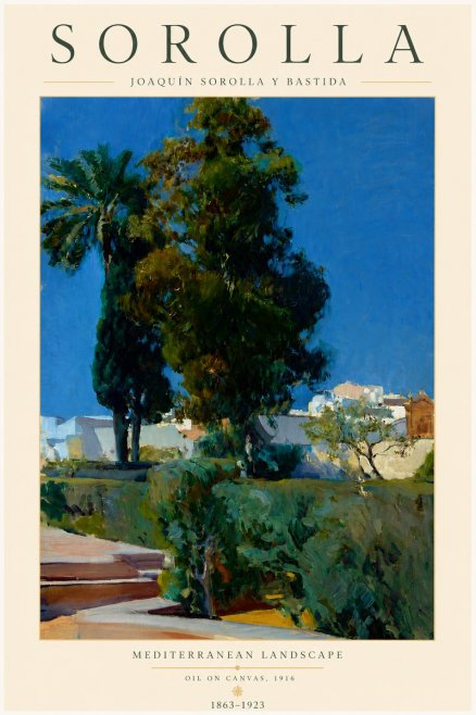 Sorolla Mediterranean Landscape No3 - Poszter