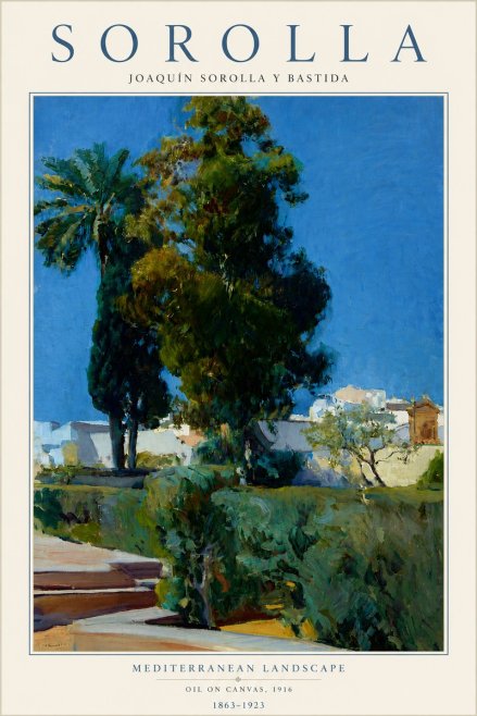 Sorolla Mediterranean Landscape No4 - Poszter