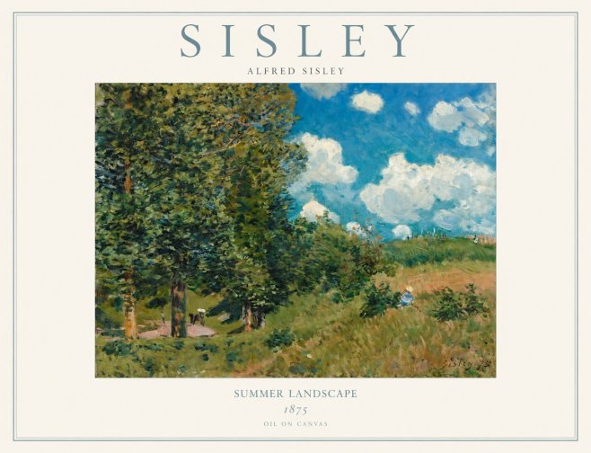 Sisley Summer Landscape No1 - Poszter