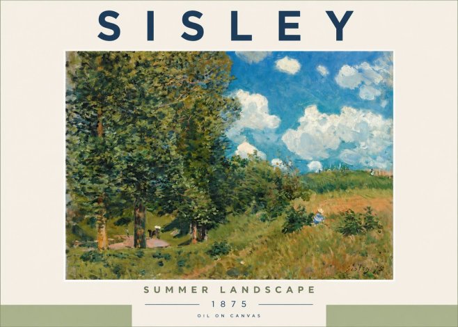 Sisley Summer Landscape No2 - Poszter