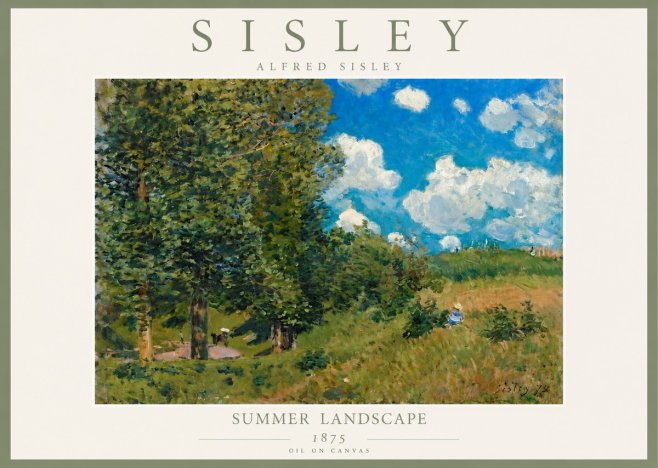 Sisley Summer Landscape No4 - Poszter