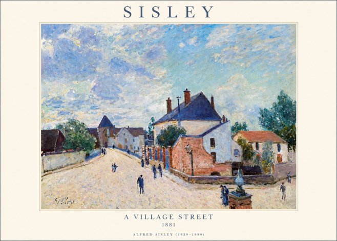 Sisley A Village Street No1 - Poszter