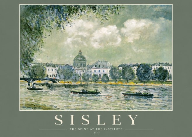 Sisley The Seine at the Institute No2 - Poszter