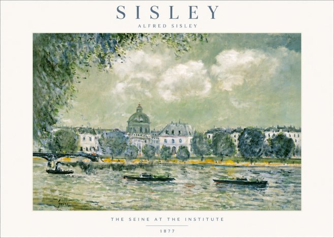 Sisley The Seine at the Institute No3 - Poszter