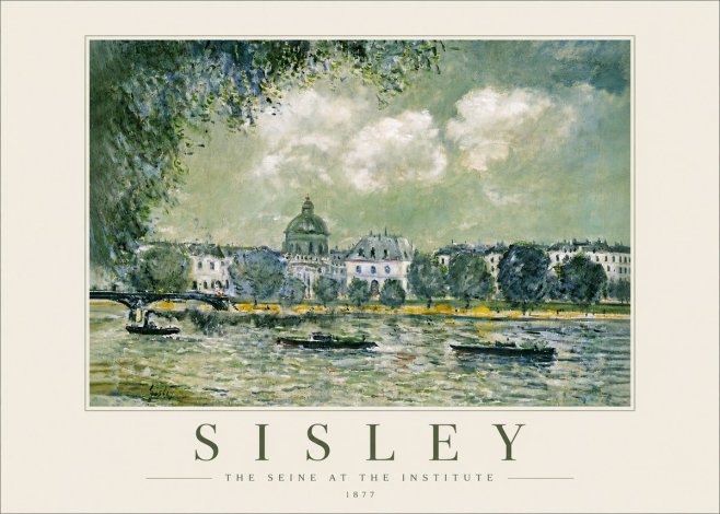 Sisley The Seine at the Institute No4 - Poszter
