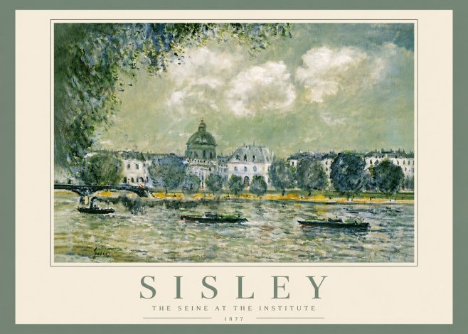 Sisley The Seine at the Institute No6 - Poszter