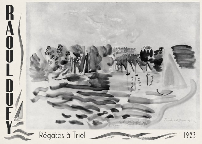 Raoul Dufy Régates À Triel No2 - Poszter