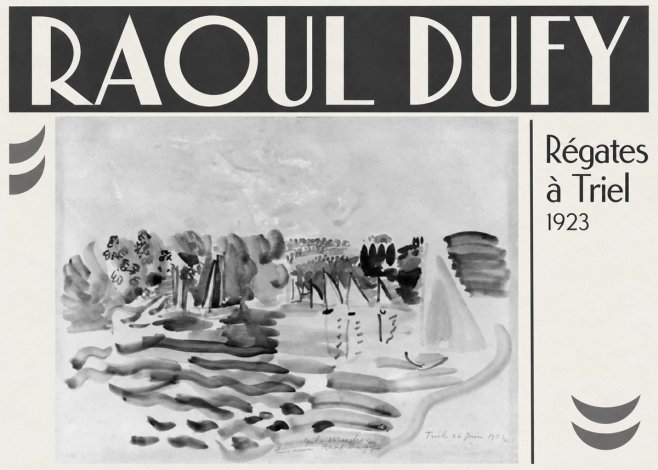 Raoul Dufy Régates À Triel No3 - Poszter