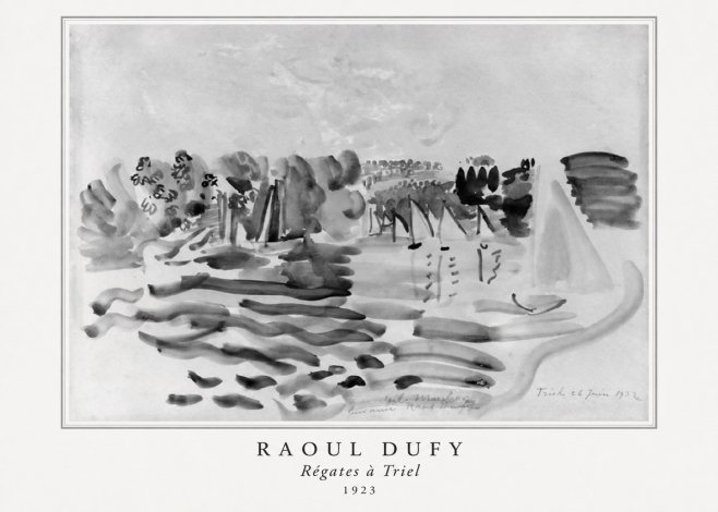 Raoul Dufy Régates À Triel No5 - Poszter