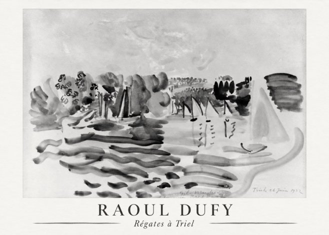 Raoul Dufy Régates À Triel No6 - Poszter