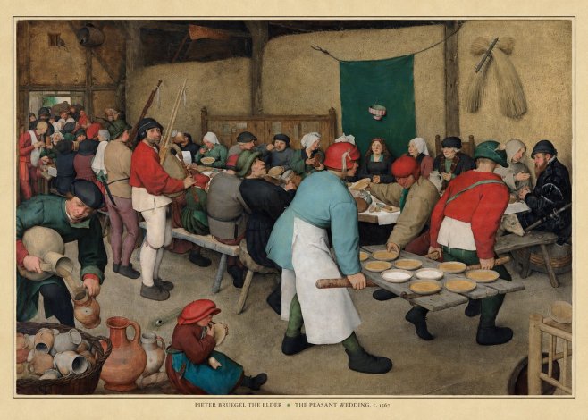 Pieter Bruegel The Peasant Wedding II No5 - Poszter