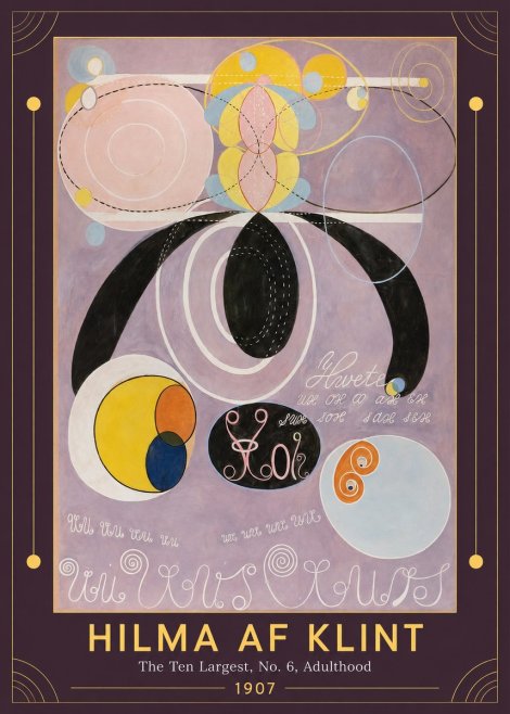 Hilma af Klint The Ten Largest, No. 6, Adulthood No1 - Poszter
