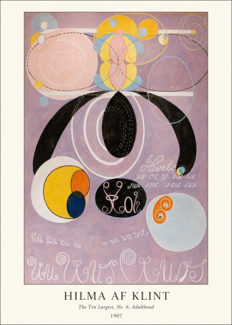 Hilma af Klint The Ten Largest, No. 6, Adulthood No4 - Poszter