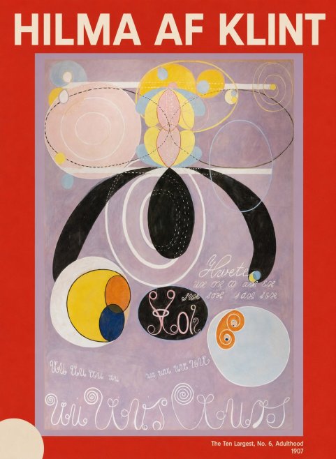 Hilma af Klint The Ten Largest, No. 6, Adulthood No5 - Poszter