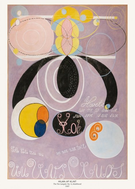 Hilma af Klint The Ten Largest, No. 6, Adulthood No6 - Poszter
