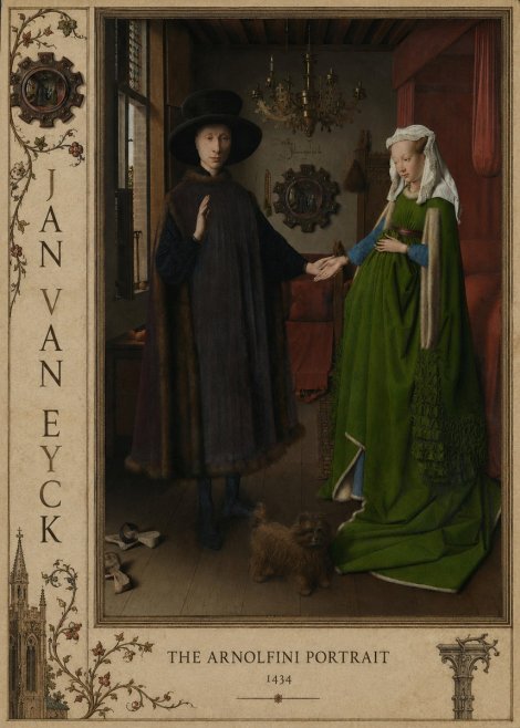 Jan van Eyck The Arnolfini Portrait II No2 - Poszter