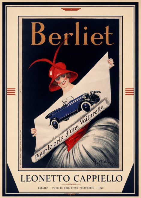 Leonetto Cappiello Berliet - Pour Le Prix D'une Voiturette No1 - Poszter