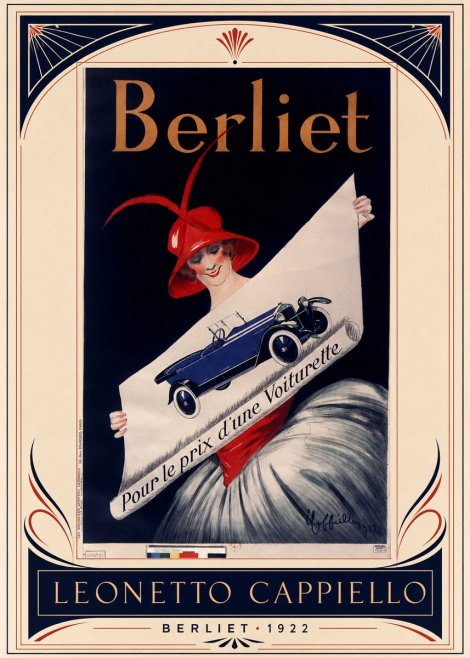 Leonetto Cappiello Berliet - Pour Le Prix D'une Voiturette No4 - Poszter