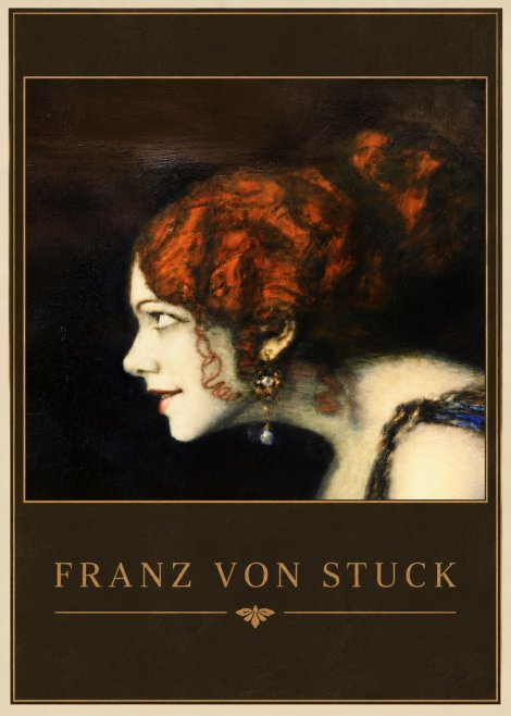 Franz von Stuck Head of a Woman No4 - Poszter