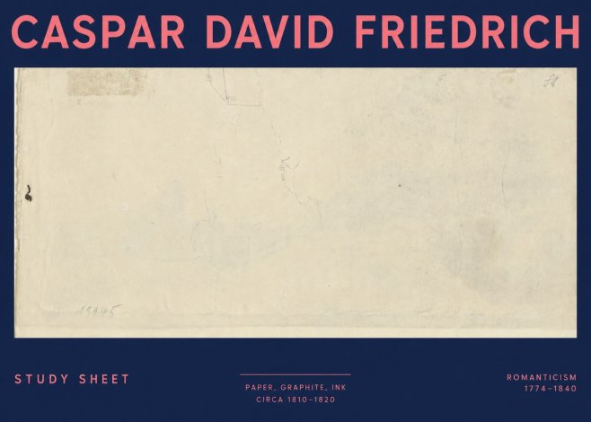 Caspar David Friedrich Study Sheet No3 - Poszter