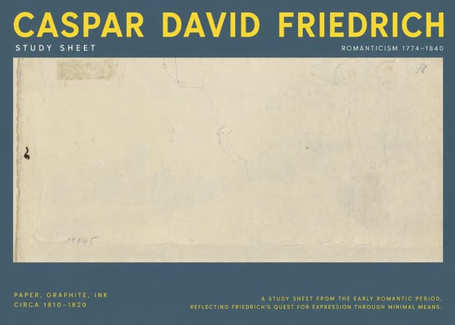 Caspar David Friedrich Study Sheet No5 - Poszter
