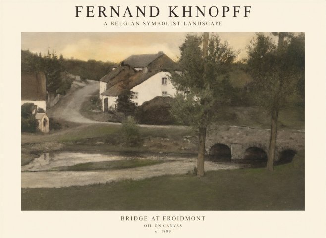 Fernand Khnopff Bridge at Froidmont No1 - Poszter