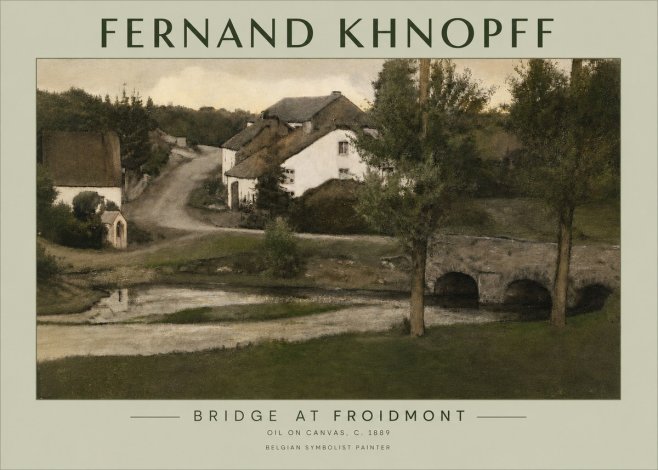Fernand Khnopff Bridge at Froidmont No3 - Poszter