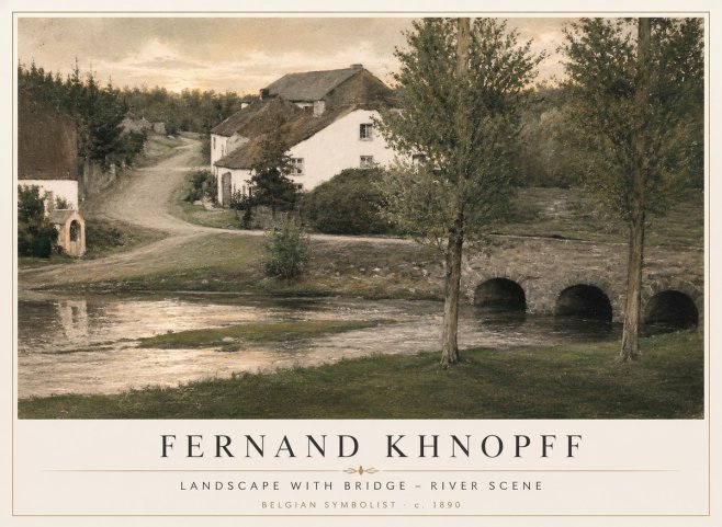 Fernand Khnopff Bridge at Froidmont No4 - Poszter