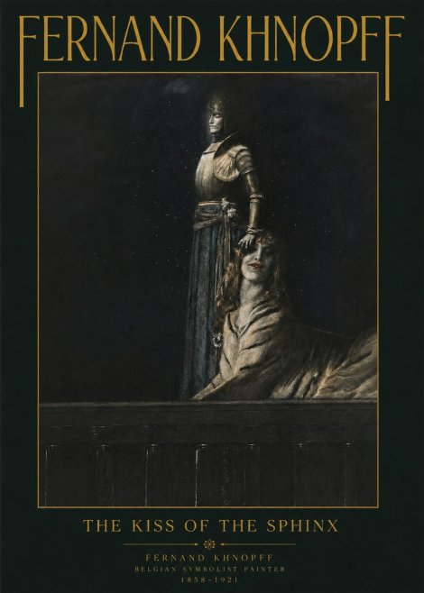 Fernand Khnopff The Kiss of the Sphinx No4 - Poszter
