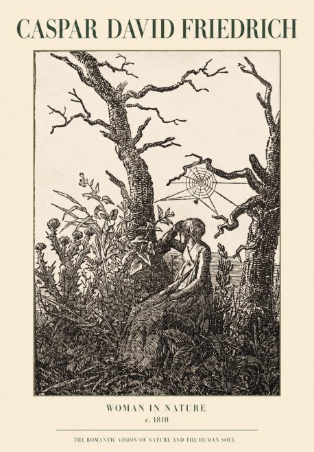 Caspar David Friedrich Woman in Nature No1 - Poszter