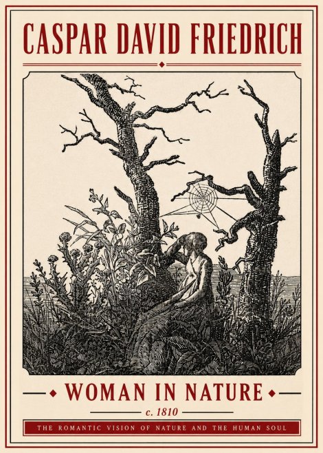 Caspar David Friedrich Woman in Nature No5 - Poszter
