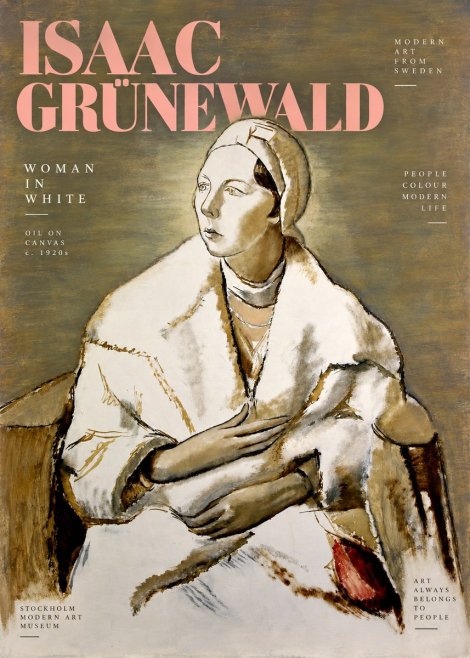 Isaac Grünewald The Woman in White No3 - Poszter