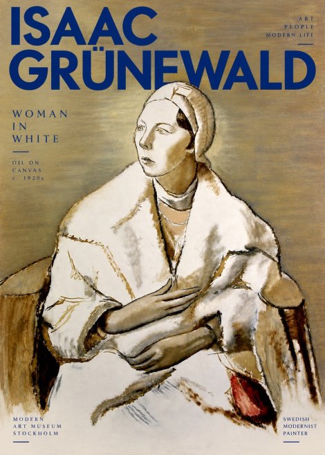 Isaac Grünewald The Woman in White No4 - Poszter