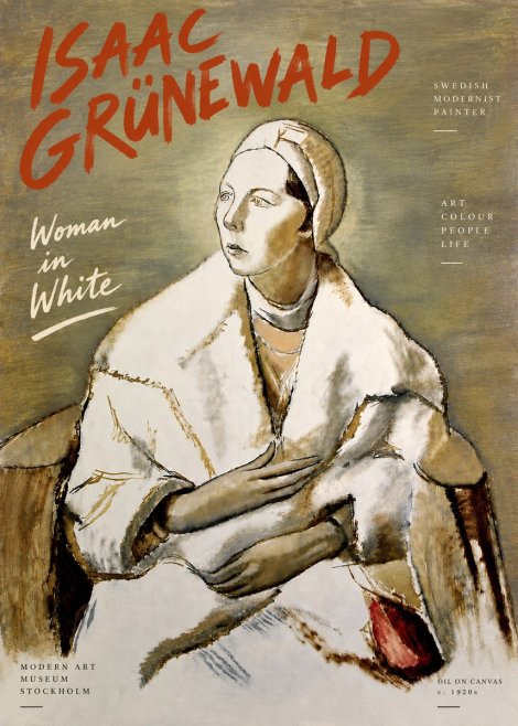 Isaac Grünewald The Woman in White No6 - Poszter