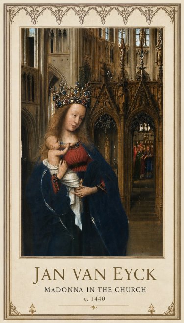 Jan van Eyck Madonna in the Church I No1 - Poszter