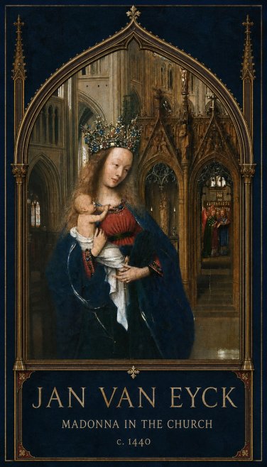 Jan van Eyck Madonna in the Church I No2 - Poszter