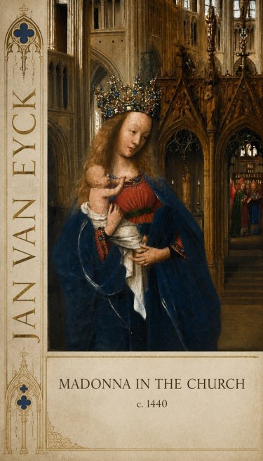 Jan van Eyck Madonna in the Church I No3 - Poszter