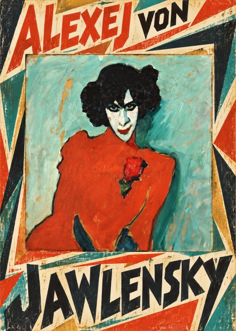 Alexej von Jawlensky Woman with Red Rose No5 - Poszter