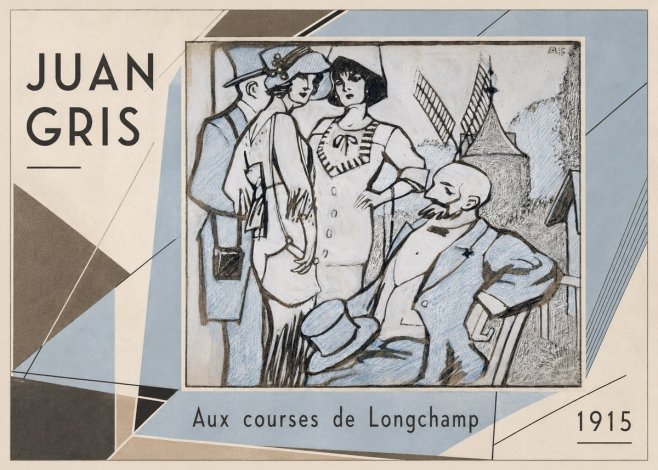 Juan Gris Aux Courses De Longchamp No2 - Poszter