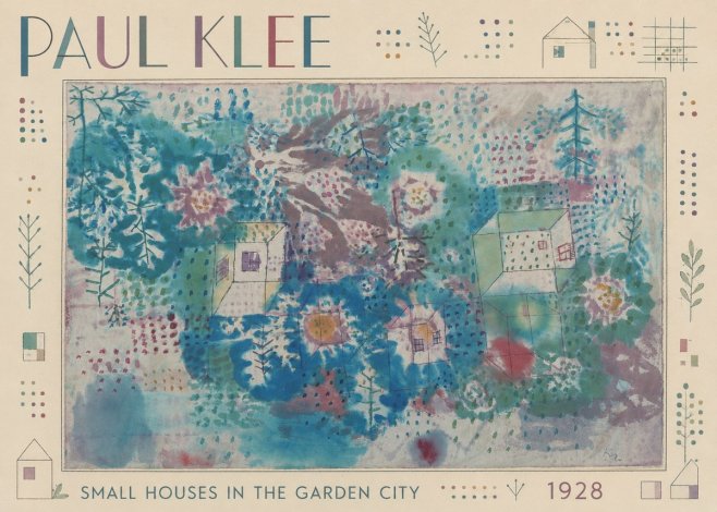 Paul Klee Small Houses in the Garden City No2 - Poszter