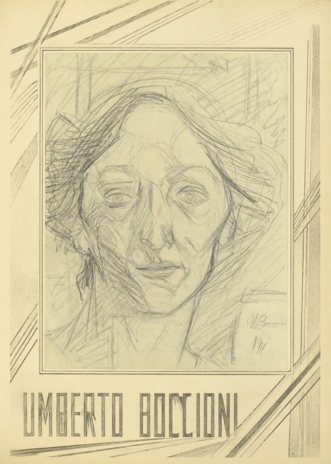 Umberto Boccioni Head of a Woman No1 - Poszter