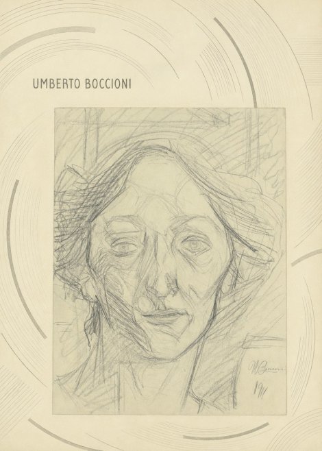 Umberto Boccioni Head of a Woman No6 - Poszter
