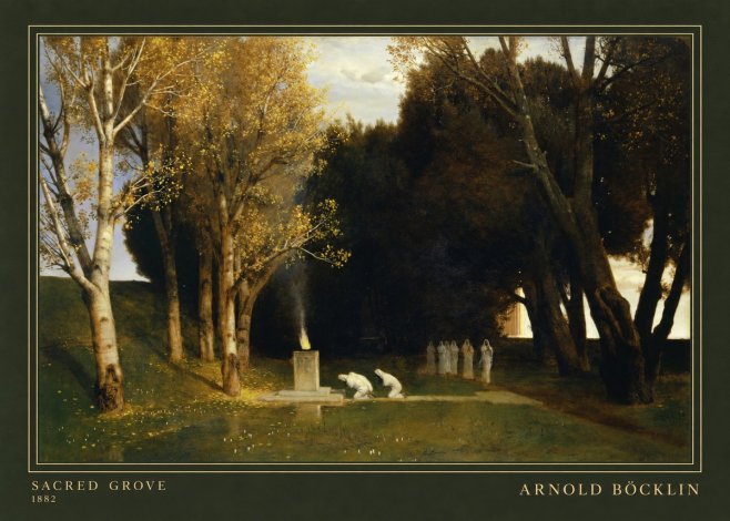 Arnold Böcklin Sacred Grove I No3 - Poszter