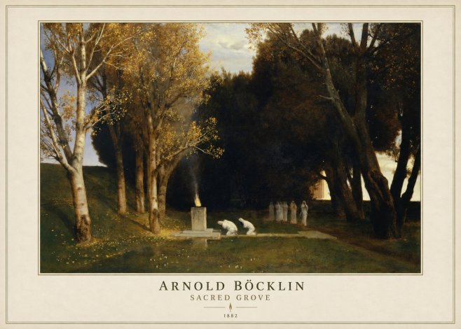 Arnold Böcklin Sacred Grove I No4 - Poszter