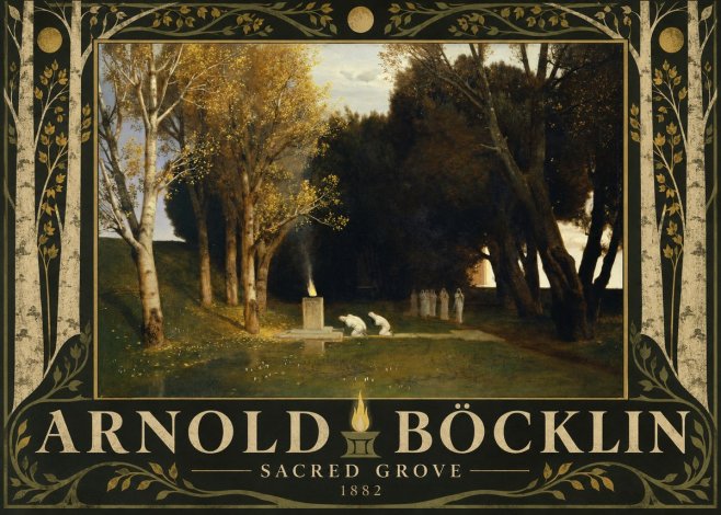 Arnold Böcklin Sacred Grove I No5 - Poszter