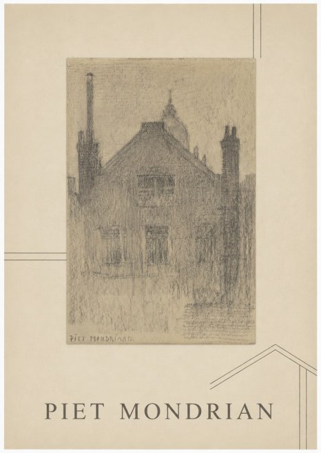 Piet Mondrian House Study No1 - Poszter