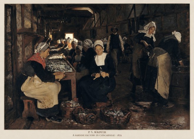 P.S. Krøyer A Sardine Factory in Concarneau No6 - Poszter